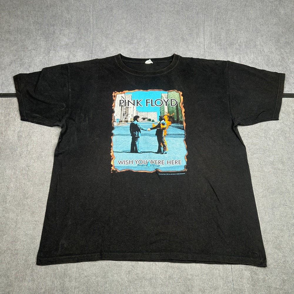 Pink Floyd Wish You Were Here 2010 Y2k Graphic T-Shirt Black Anvil XL